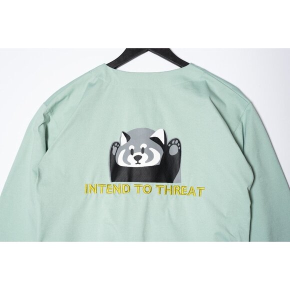 Graniph Ikaku Size Small Intend to Threat Red Panda Cardigan Pastel Green - Picture 5 of 8